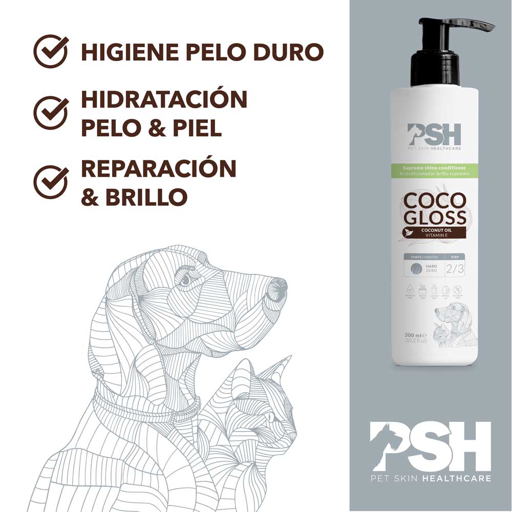 PSH Acondicionador Coco Gloss Hogar 300ml (Manto Duro)