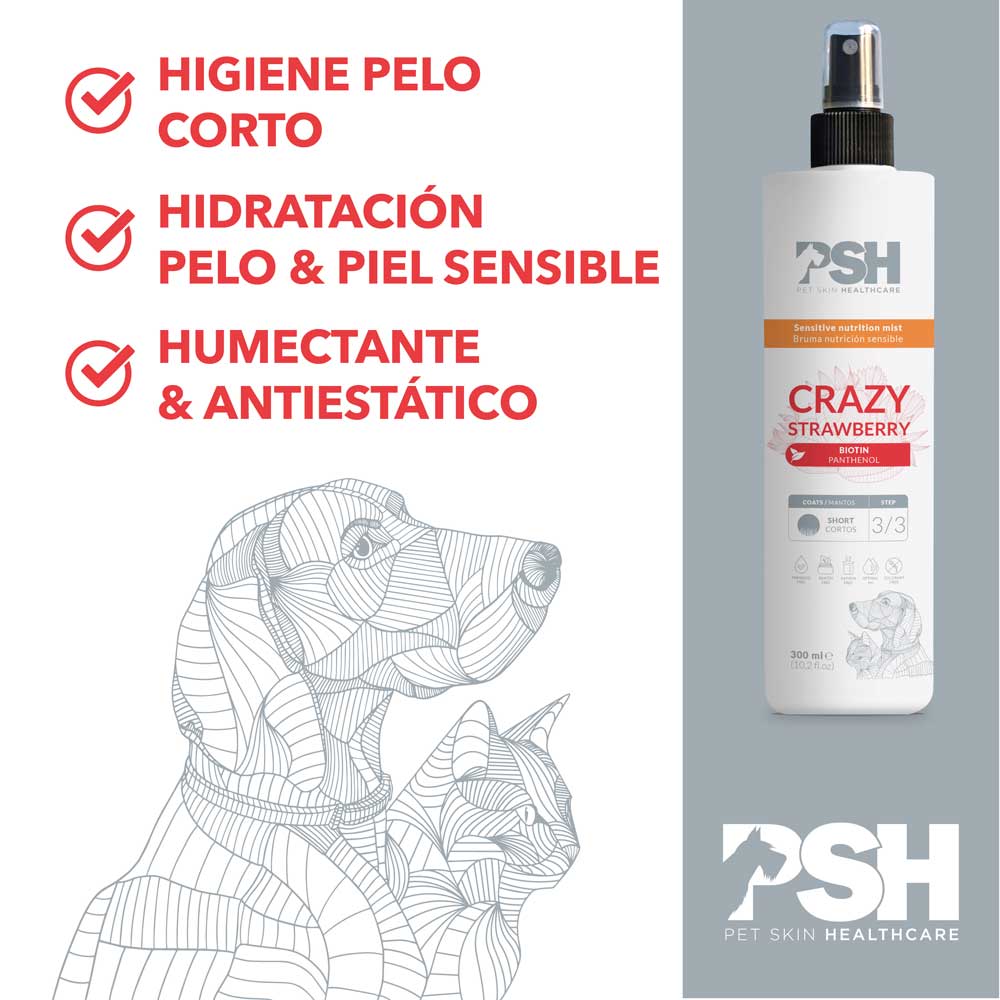 PSH Loción Crazy Strawberry Hogar 300ml (Manto Corto)