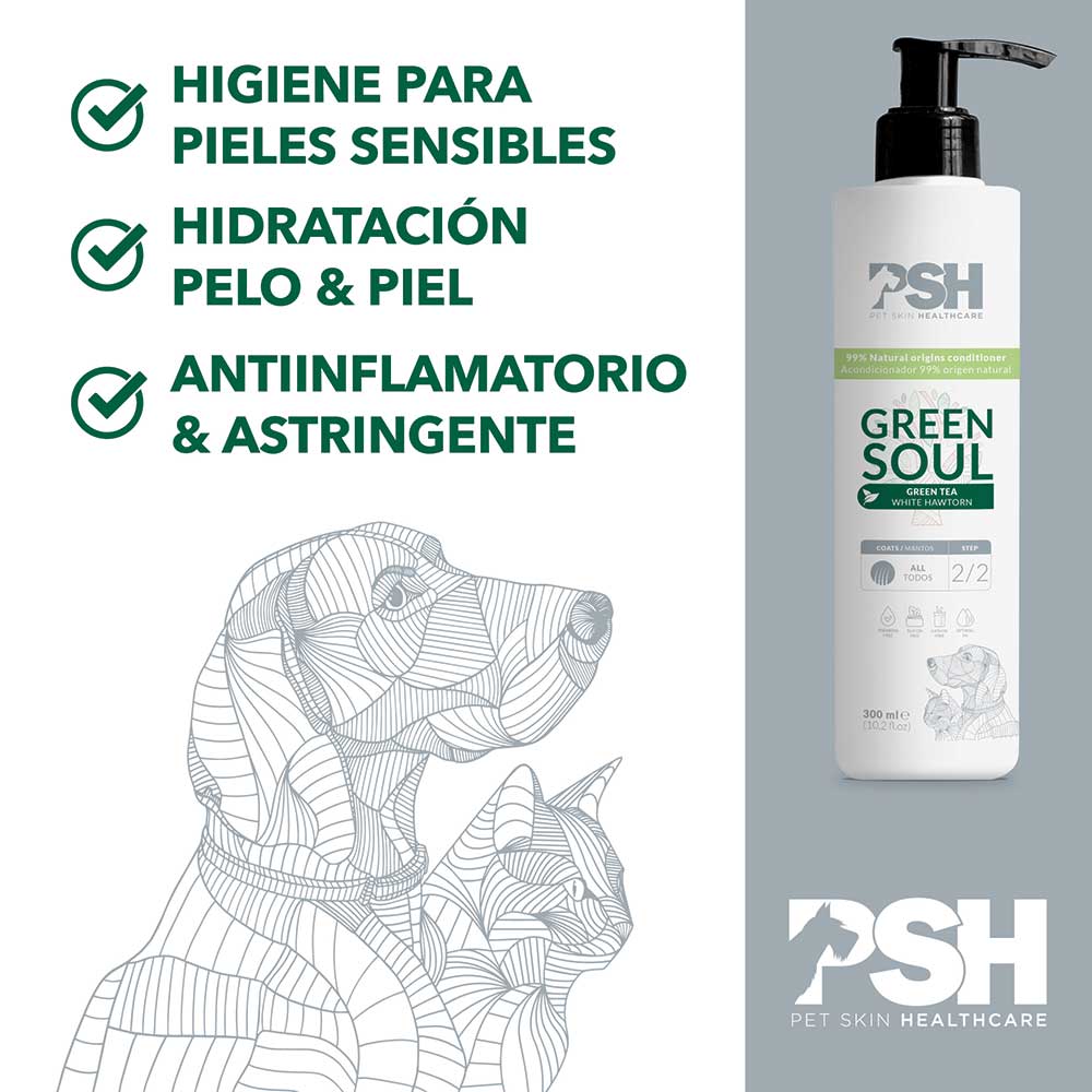 PSH Acondicionador Green Soul Hogar 300ml (99% Agentes Naturales)